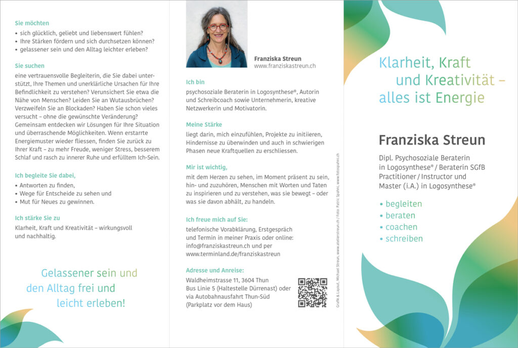 Flyer Wickelfalz, Baronin im Tresor, Franziska Streun, streun michael, Logogestaltung,  Buchcovergestaltung, Periodika, cd-design, autobeschriftungen, grafik, layout, gestaltung von Broschüren, Firmenlogos, Flyer, Visitenkarten, Briefschaften, Thun, Atelierhaus, Atelier Streun, Betty Lambert, Baronin im Tresor, Franziska Streun, Lesetour Frauenpower im Frauenjahr, streun-karikaturen, www.streun-karikaturen.ch, streun michael, kunst, art, akt, aktzeichnen, karikaturen, Buchcovergestaltung, cd-design, autobeschriftungen, karikatur, caricatures, cartoons, humor, spass, satire, nebelspalter, lachen, politik, gesellschaft, malerei, painting, figurativ, portrait, porträt, illustrationen, illustrations, grafik, gestaltung, logos, flyer, nebelspalter, karikatur, cartoonmuseum basel, visarte, Schule für Gestaltung, Malkurse, Aktzeichnen, Aktmalen, objekte in Öl, Porträts in Öl, elvis, beatles, emil, federer, gates, bundesrat, merkel, thun, berner oberland, contemporary art, zeitgenössische kunst, l'art contemporain, galerie, leinwand, farbe, modell, ausdruck, hochzeit, jubiläum, musiker, kunst, künstler, artist, art, oil, modell, polo hofer, stars, bush, clinton, anaconda, paris hilton, blocher, merkel, magazine, menschen, people, grafik, layout, gestaltung von Broschüren, Firmenlogos, Flyer, Visitenkarten, Briefschaften, Periodiaks, Gesellschafts Karikaturen, Politische Karikaturen, streun-karikaturen.ch, www.streun-karikaturen.ch, Auftragskarikatur, Auftragskarikaturen, Jubiläum, Pensionierung, Karikatur, Porträtkarikatur, Modell, Geburtstag, Michael Streun, Atelier Streun, Geschenk Karikatur, Karikaturist Michael Streun, Nebelspalter Karikaturist, Atelier Streun, www.atelierstreun.ch, www.michaelstreun.ch, Grafik, Grafische Gestaltung, Layout, Design Periodikas, Newsletter, Logodesign, Redesign, Briefschaften, Visitenkarten, Beschriftungen, Print, Folien, 